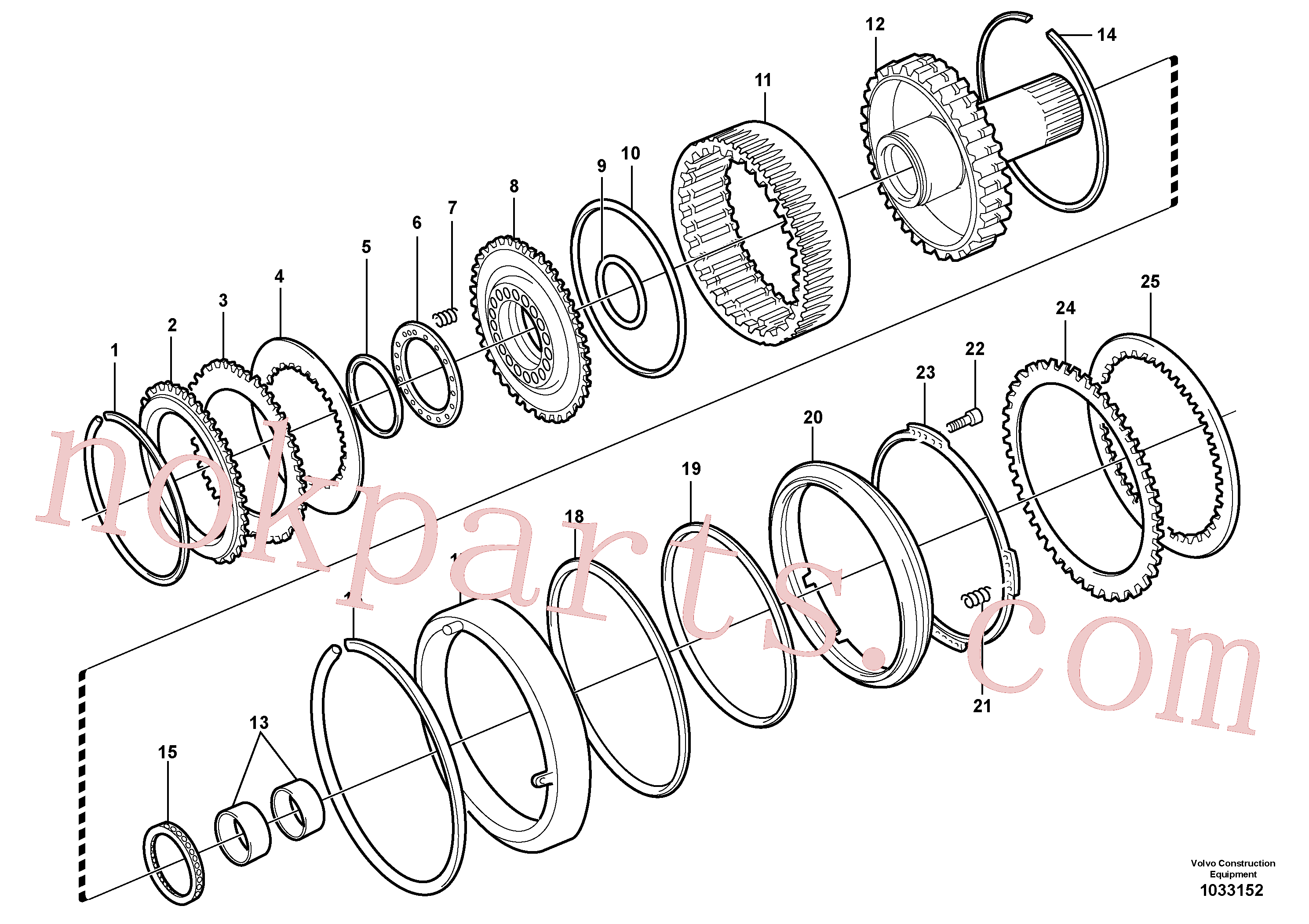 VOE11145596 for Volvo Clutch and brake(1033152 assembly)