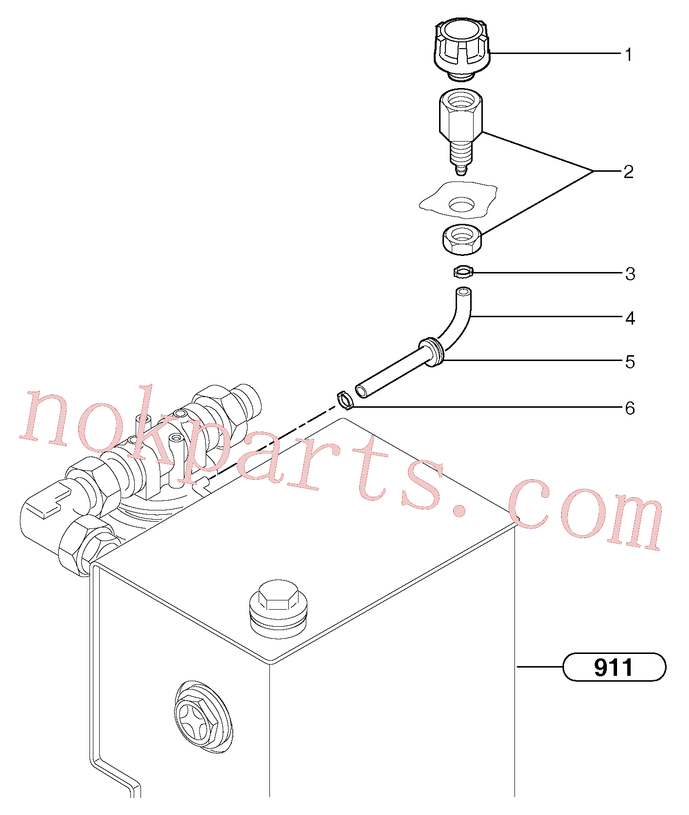 VOE11805318 for Volvo Breather(9115Z1 assembly)
