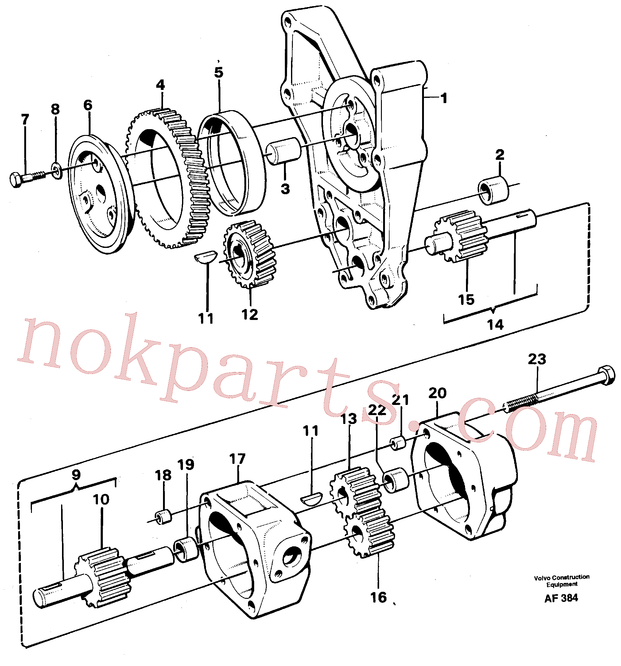 VOE191171 for Volvo Oil pump(AF384 assembly)