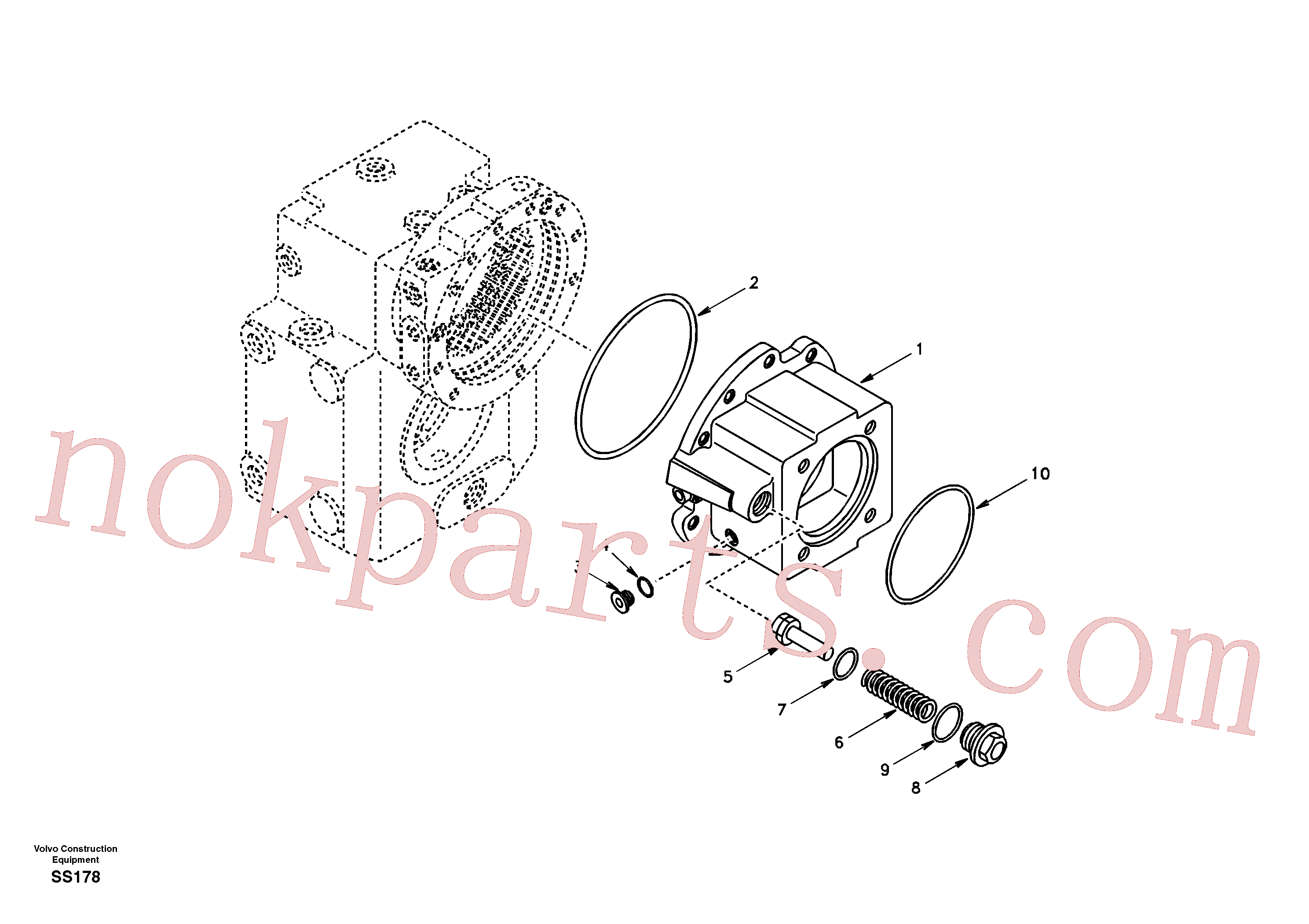 VOE11705115 for Volvo Input shaft, housing(SS178 assembly)