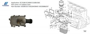 B12B D12D engine sensor vacuum switch VOE20565673 Vacuum switch for VOLVO excavator