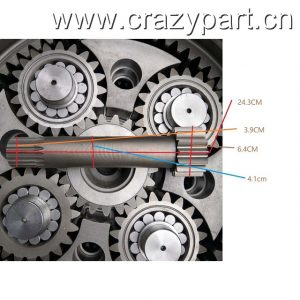 excavator final drive R450-7 travel reduction gearbox without motor