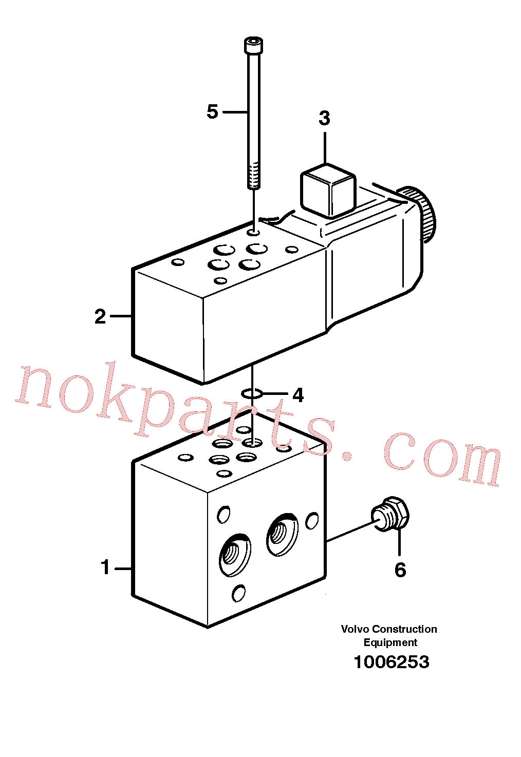 VOE914390 for Volvo Connecting block(1006253 assembly)