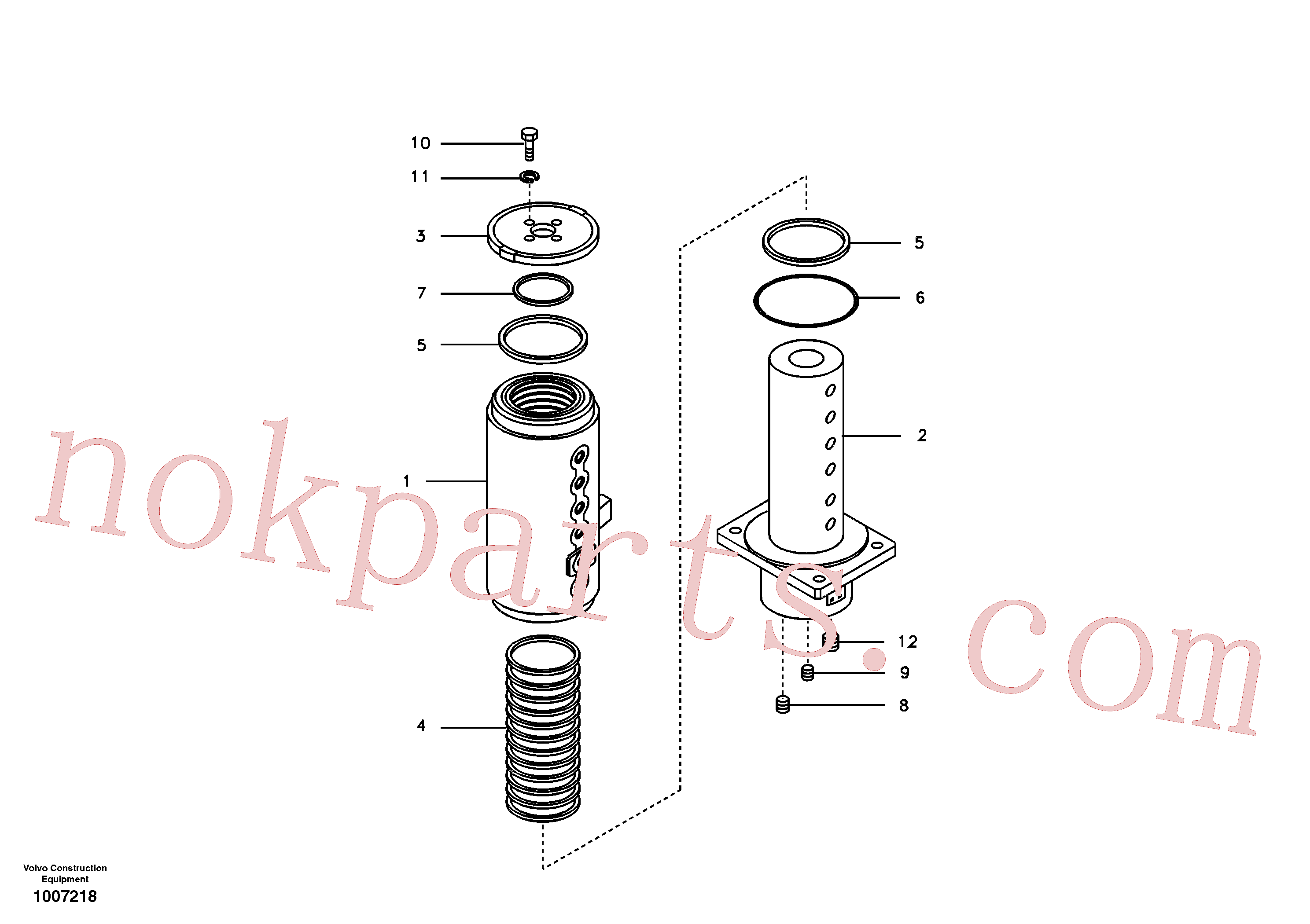 VOE990648 for Volvo Turning joint(1007218 assembly)
