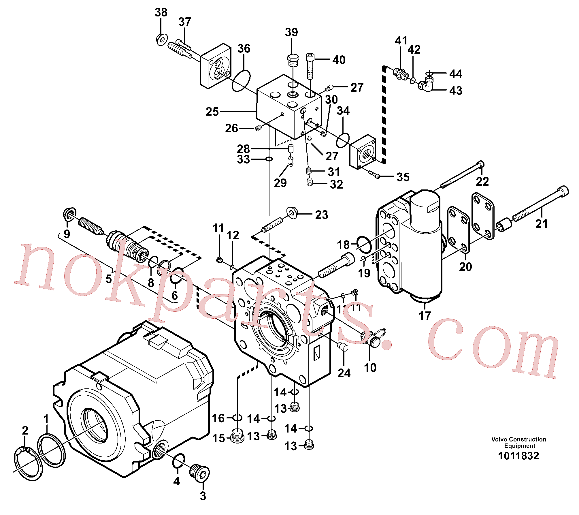 VOE11713222 for Volvo Travel motor(1011832 assembly)