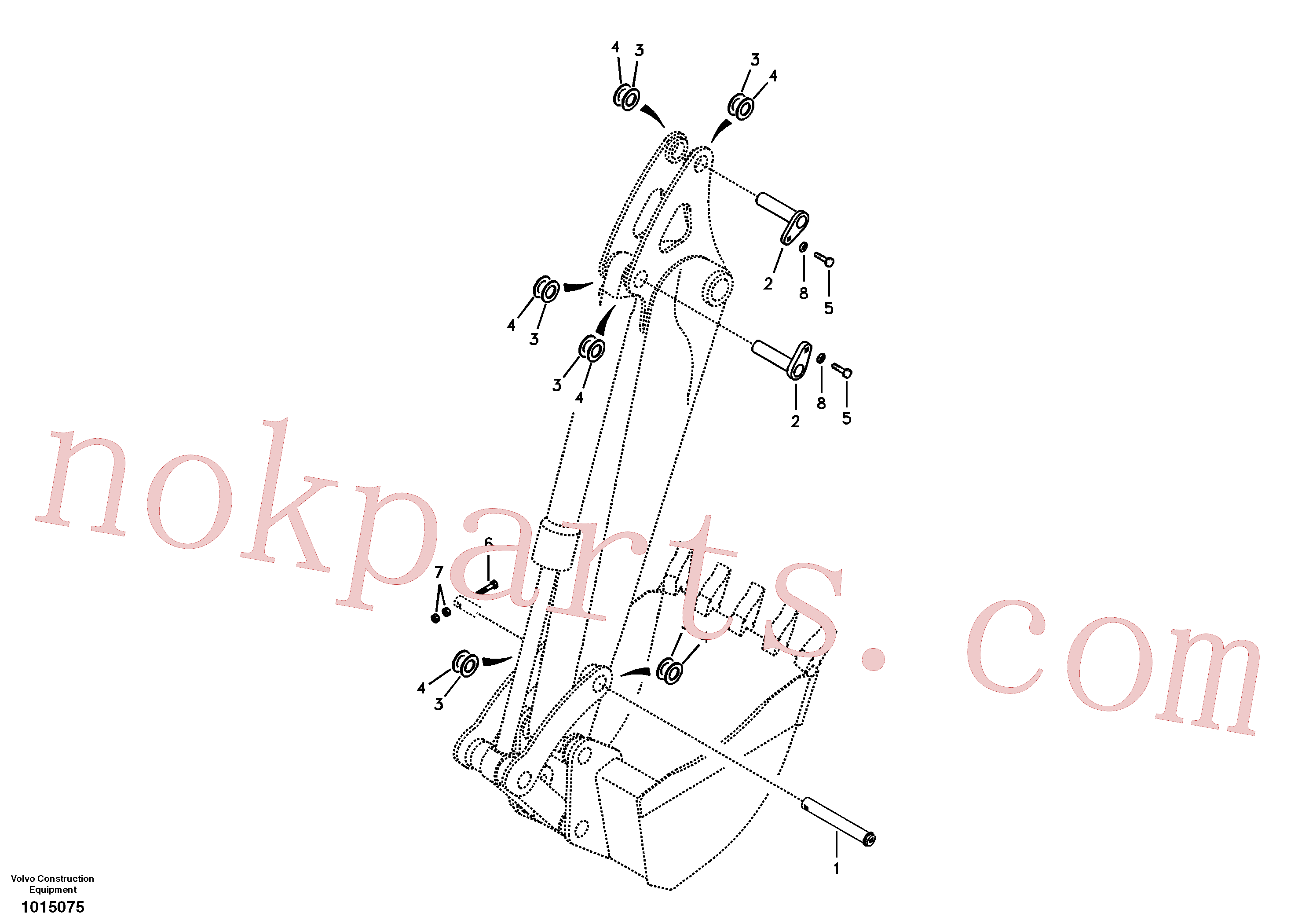 VOE979019 for Volvo Links to dipper arm(1015075 assembly)