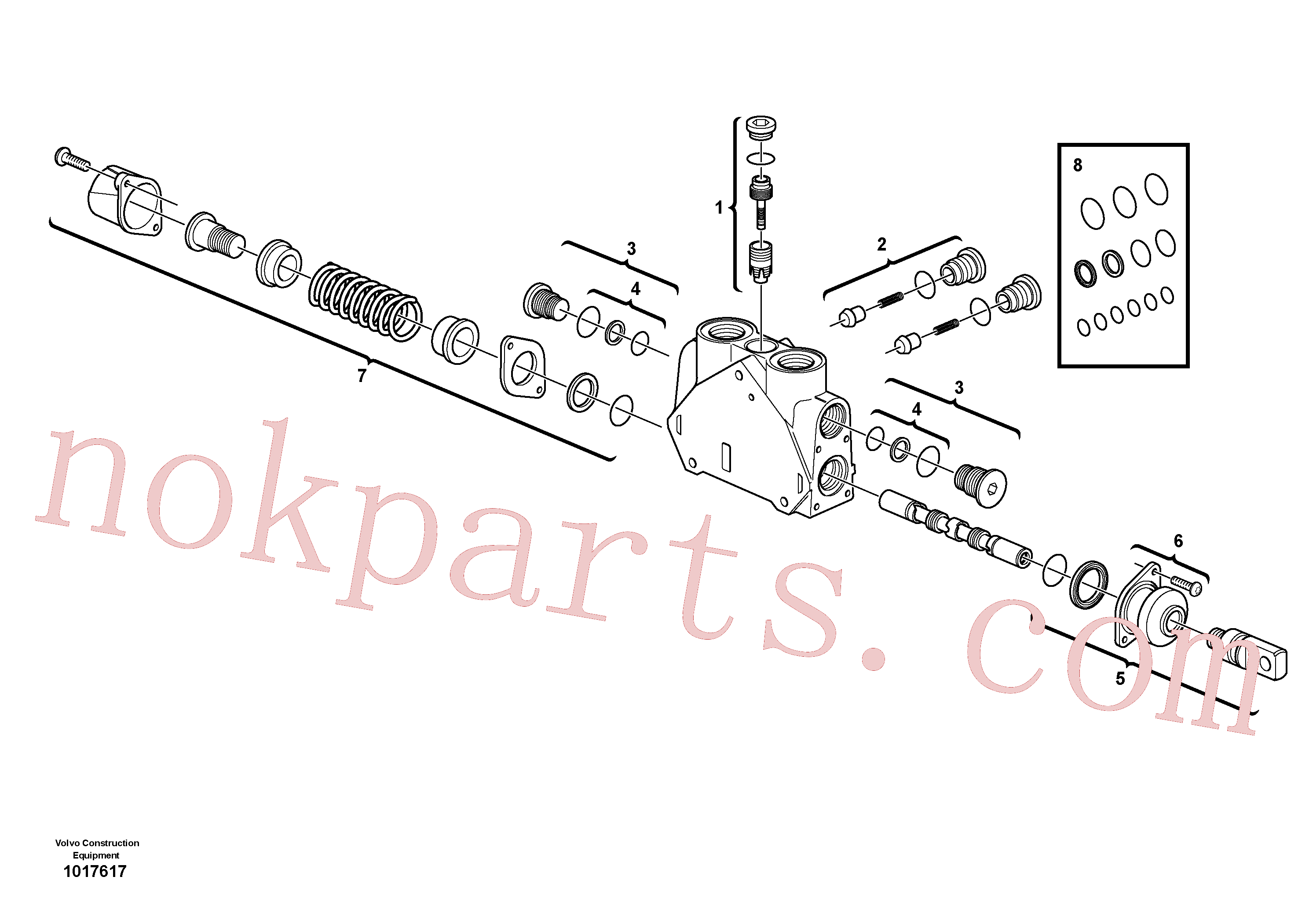 VOE11715276 for Volvo Valve section(1017617 assembly)