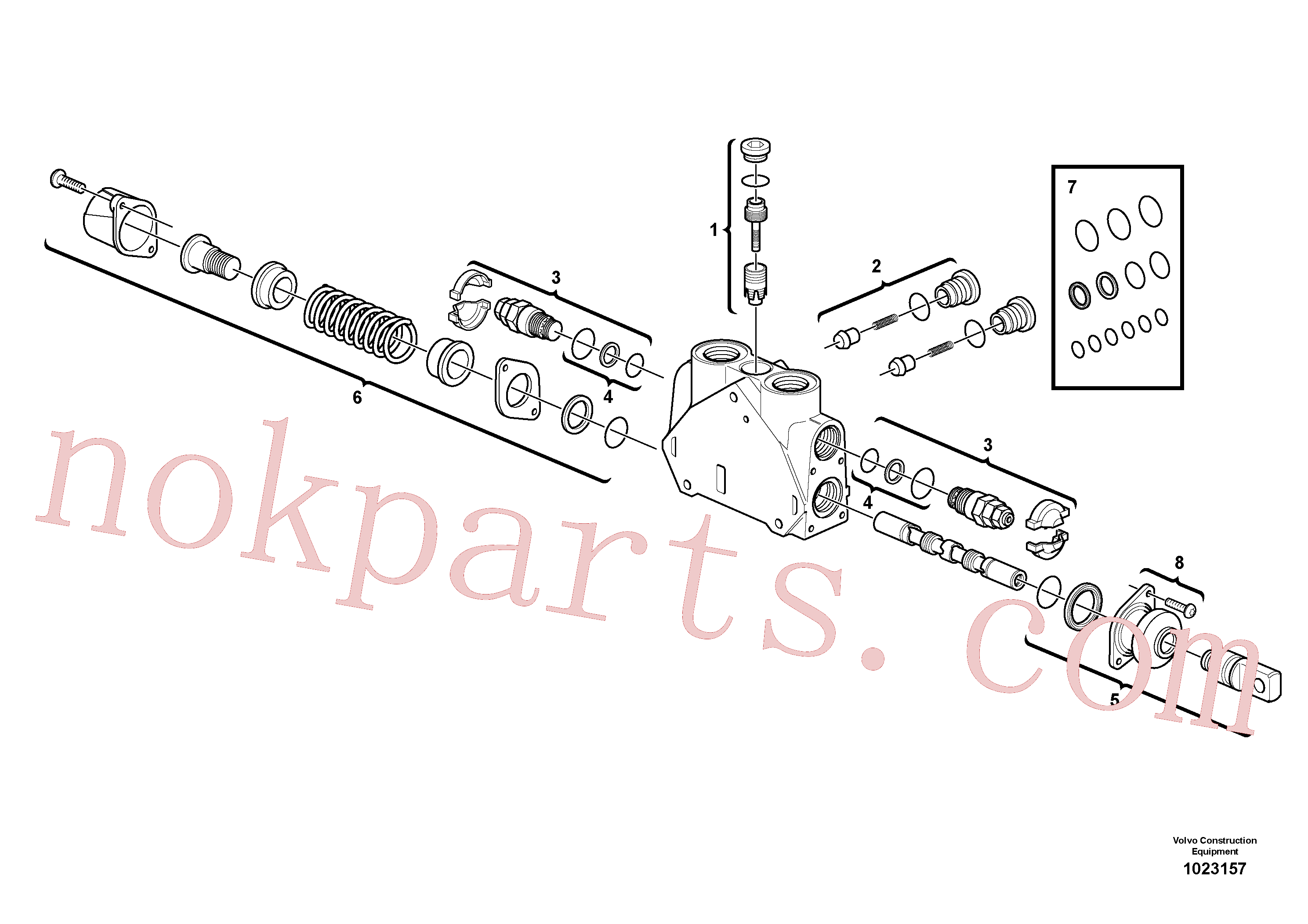 VOE11715276 for Volvo Valve section(1023157 assembly)