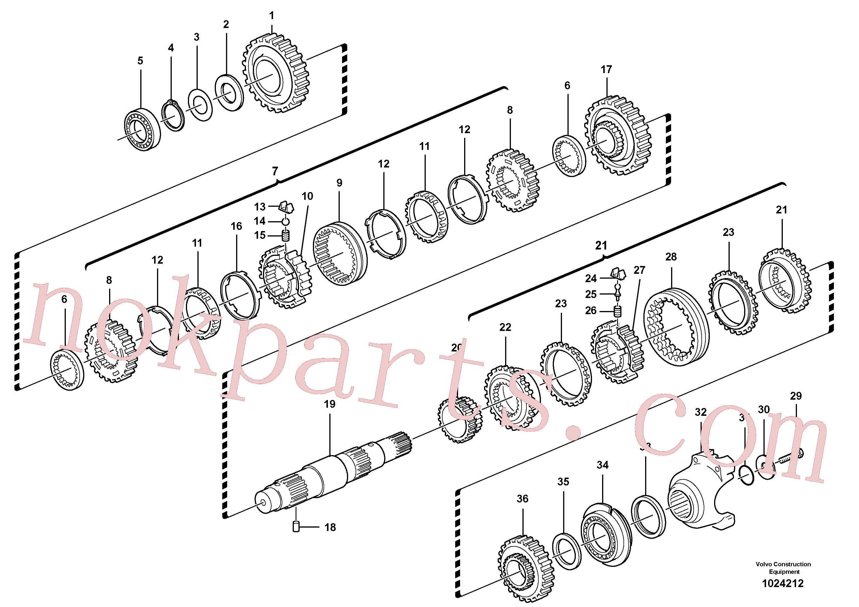 China Made VOE11709116 Snap ring parts for Volvo Excavator