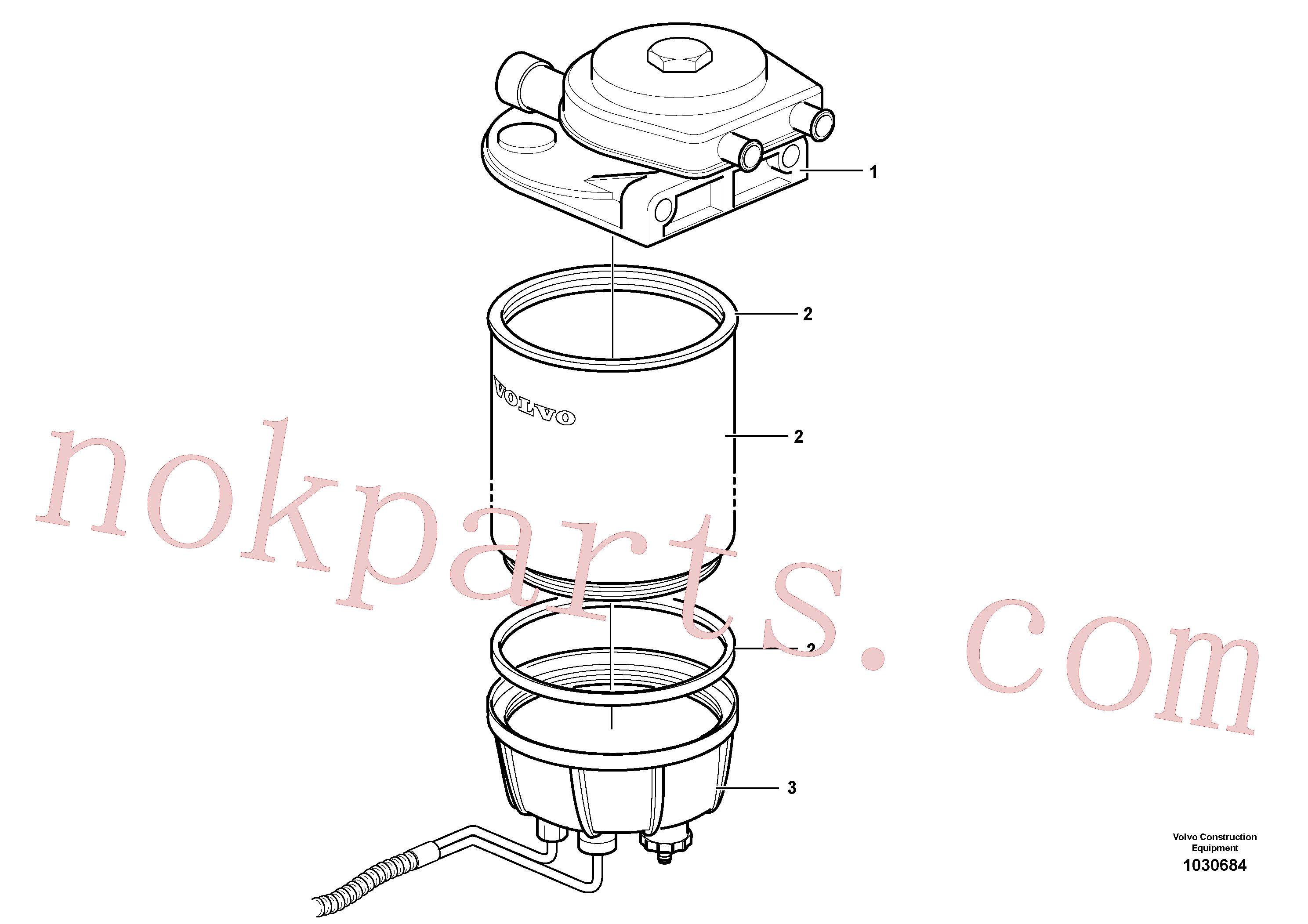 VOE11110683 for Volvo Water separator.(1030684 assembly)