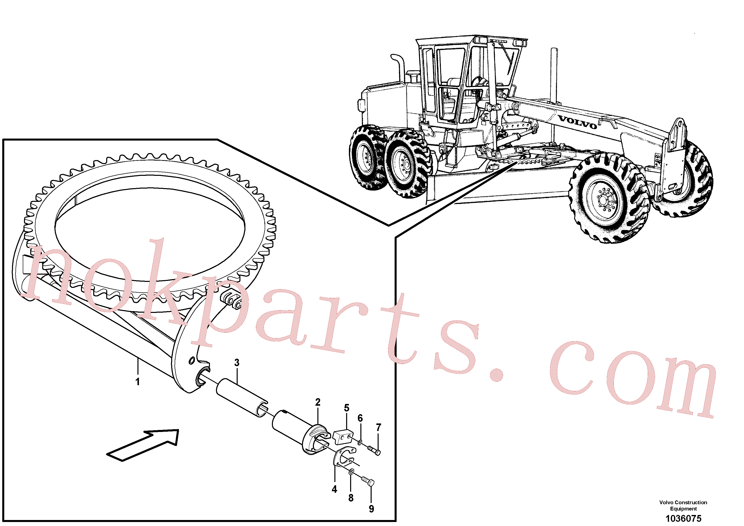 CH14A-06ZI for Volvo Circle turn - front(1036075 assembly)