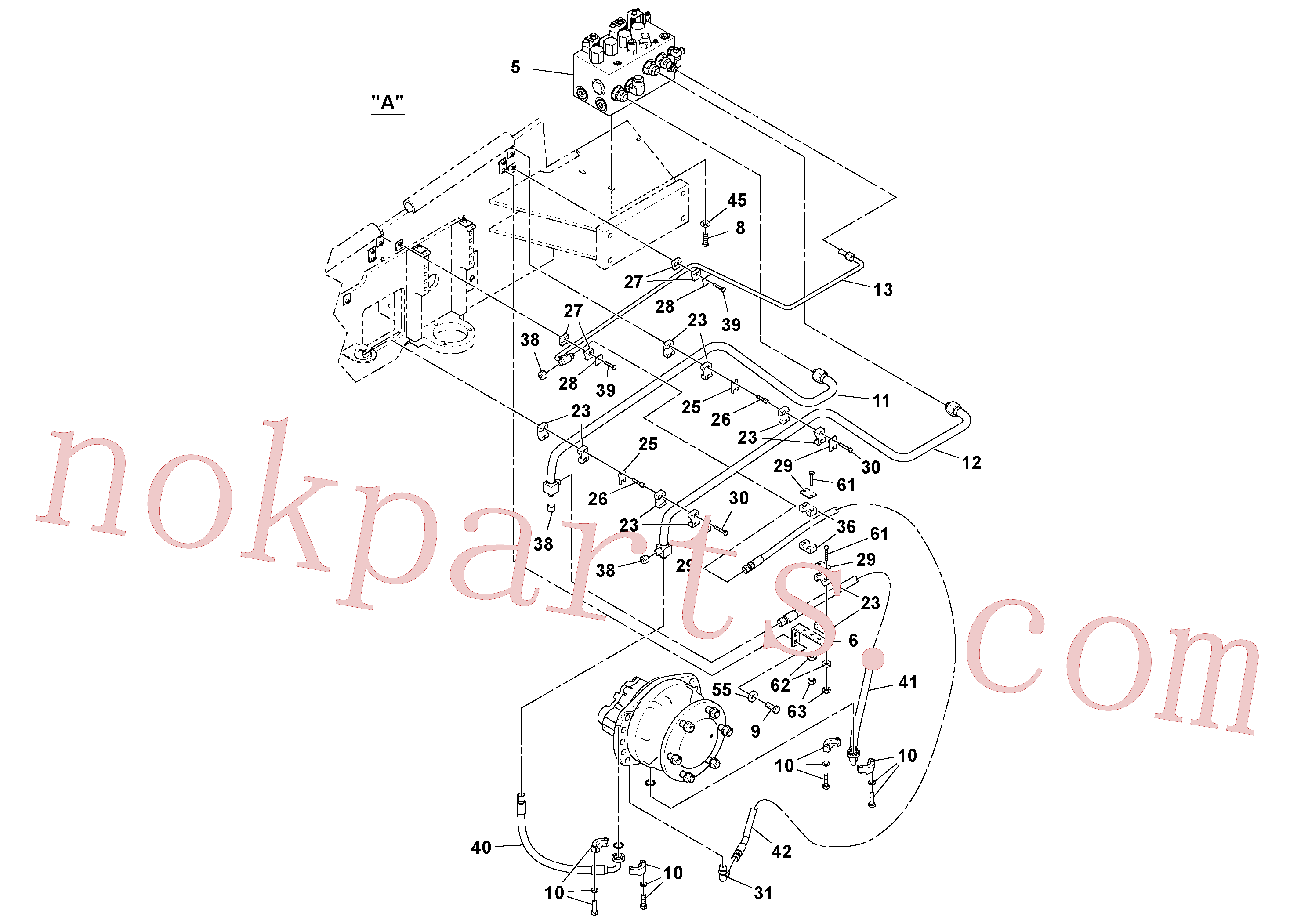 VOE14015095 for Volvo Fwa Hydraulic Installation(1038471 assembly)