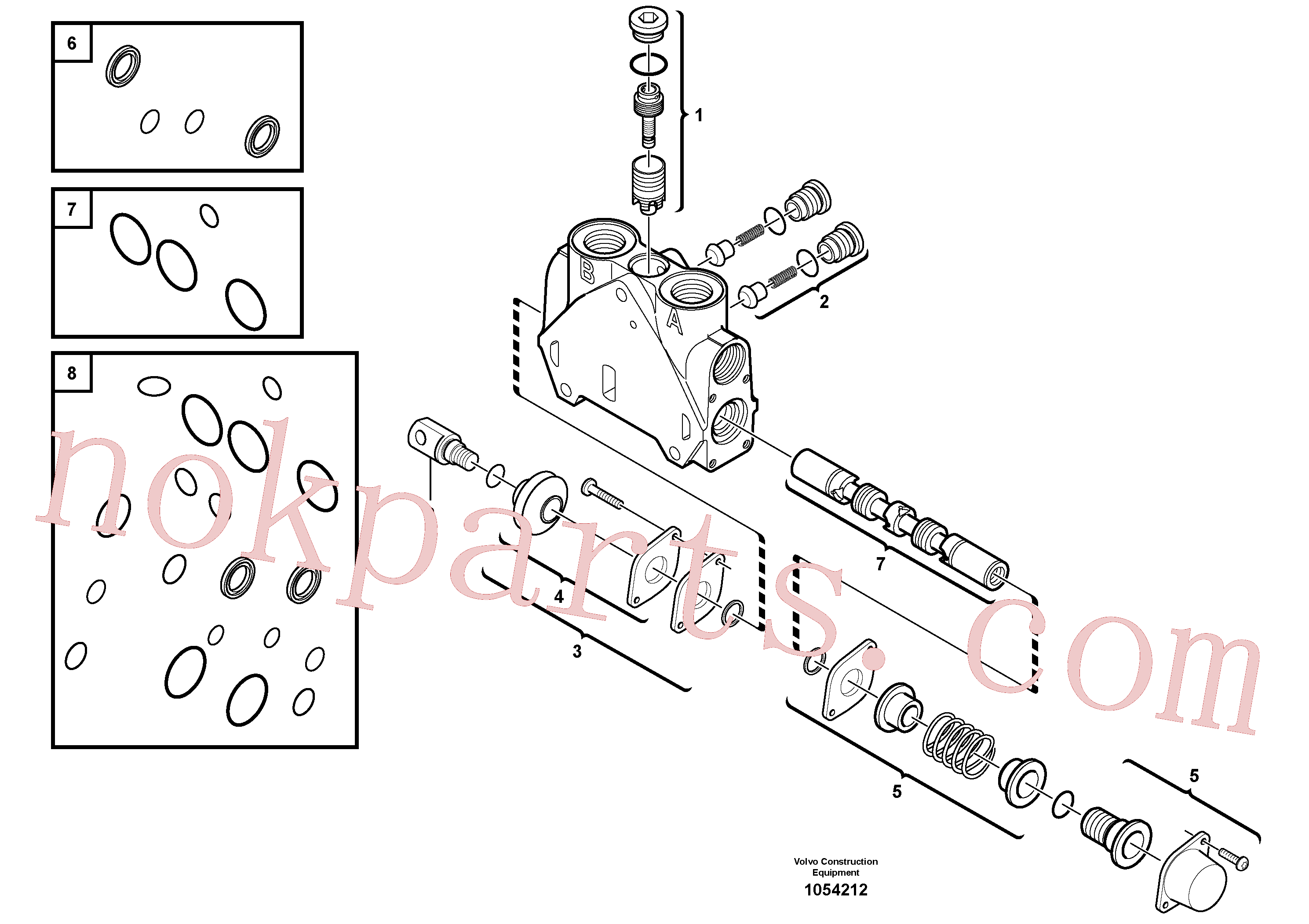 VOE11715276 for Volvo Valve section(1054212 assembly)