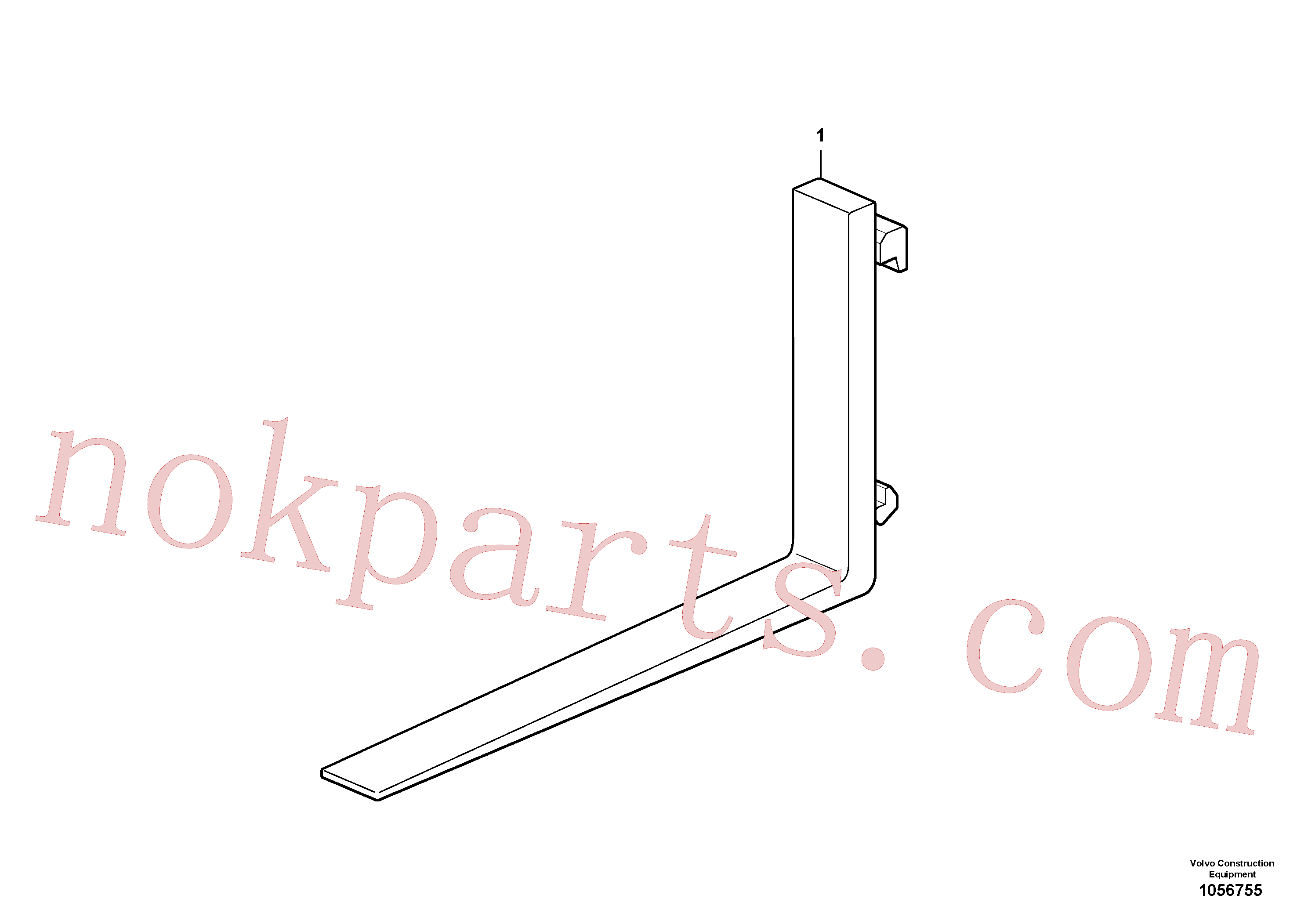 VOE16617356 for Volvo Fork tines(1056755 assembly)