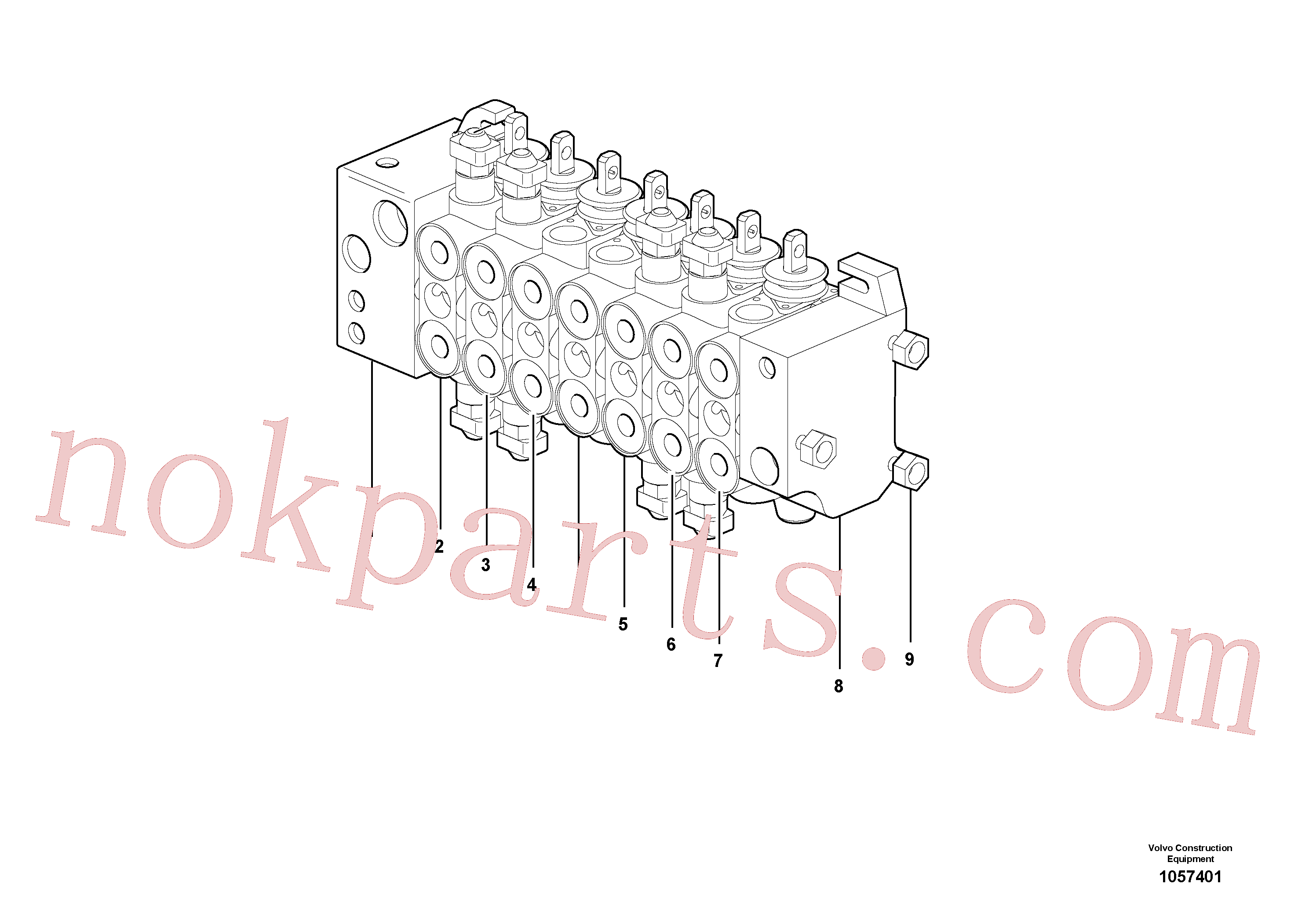 VOE15149798 for Volvo Control valve(1057401 assembly)
