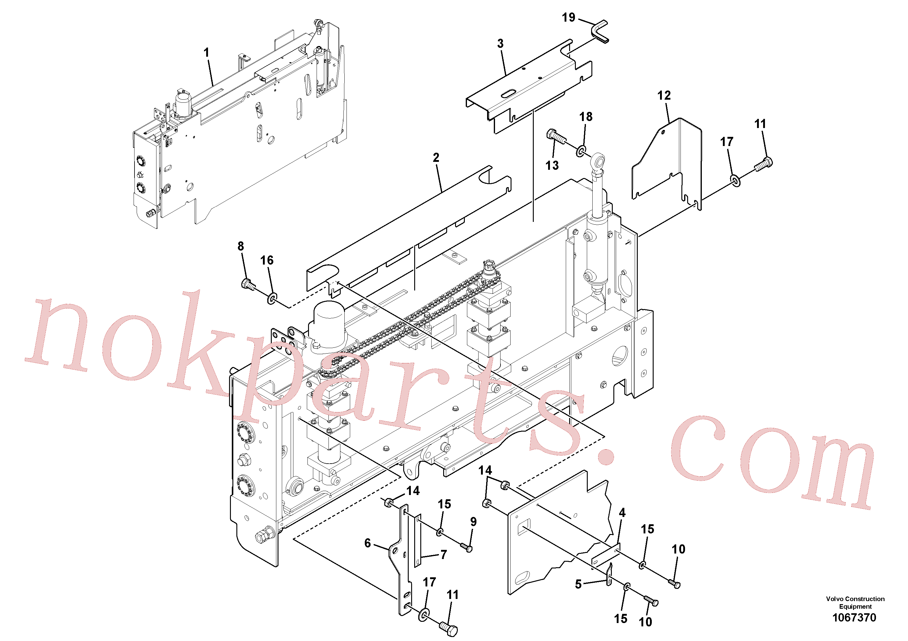 VOE50829654 for Volvo Extension Installation(1067370 assembly)