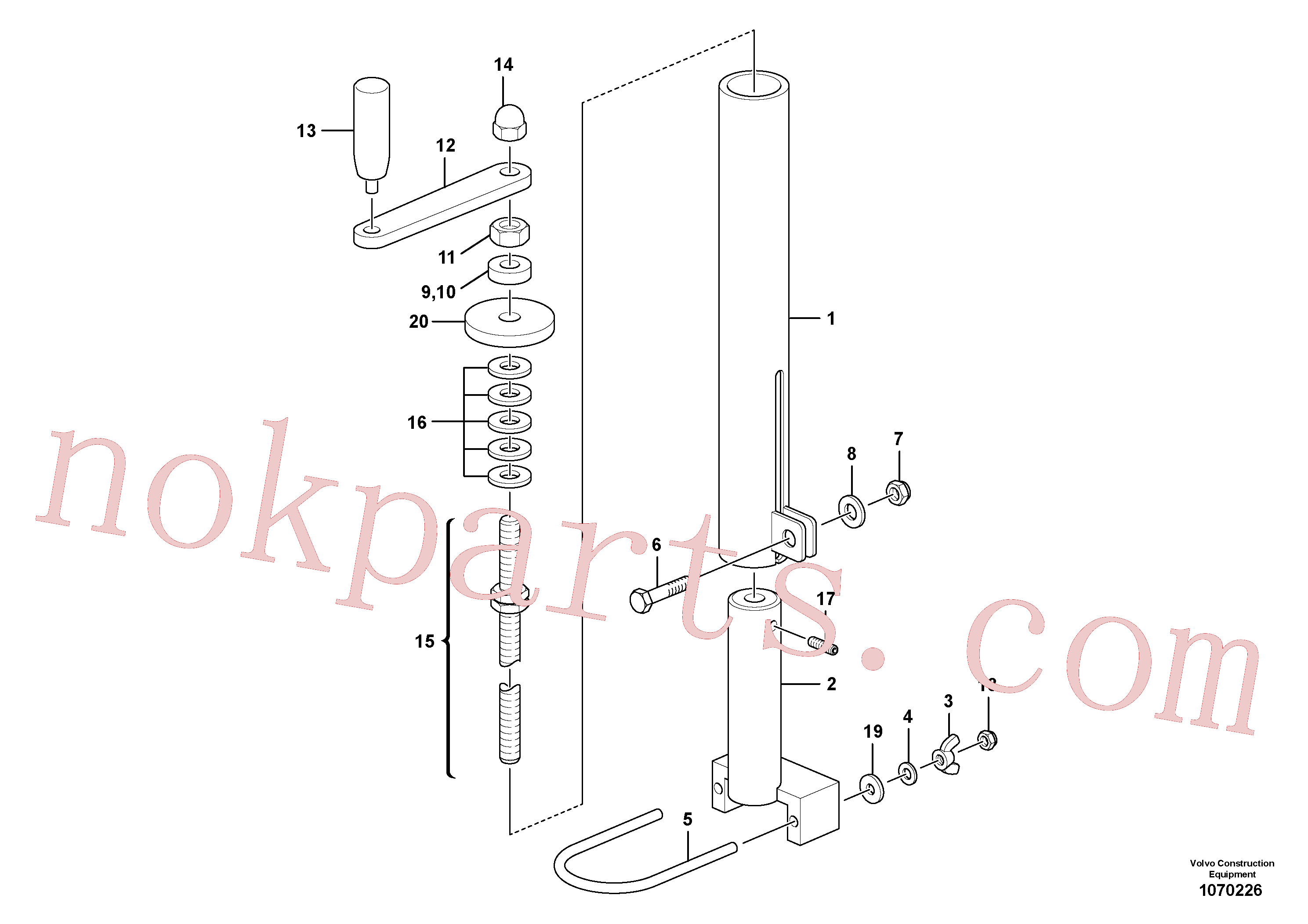 RM80811615 for Volvo Mechanical Control Assembly(1070226 assembly)
