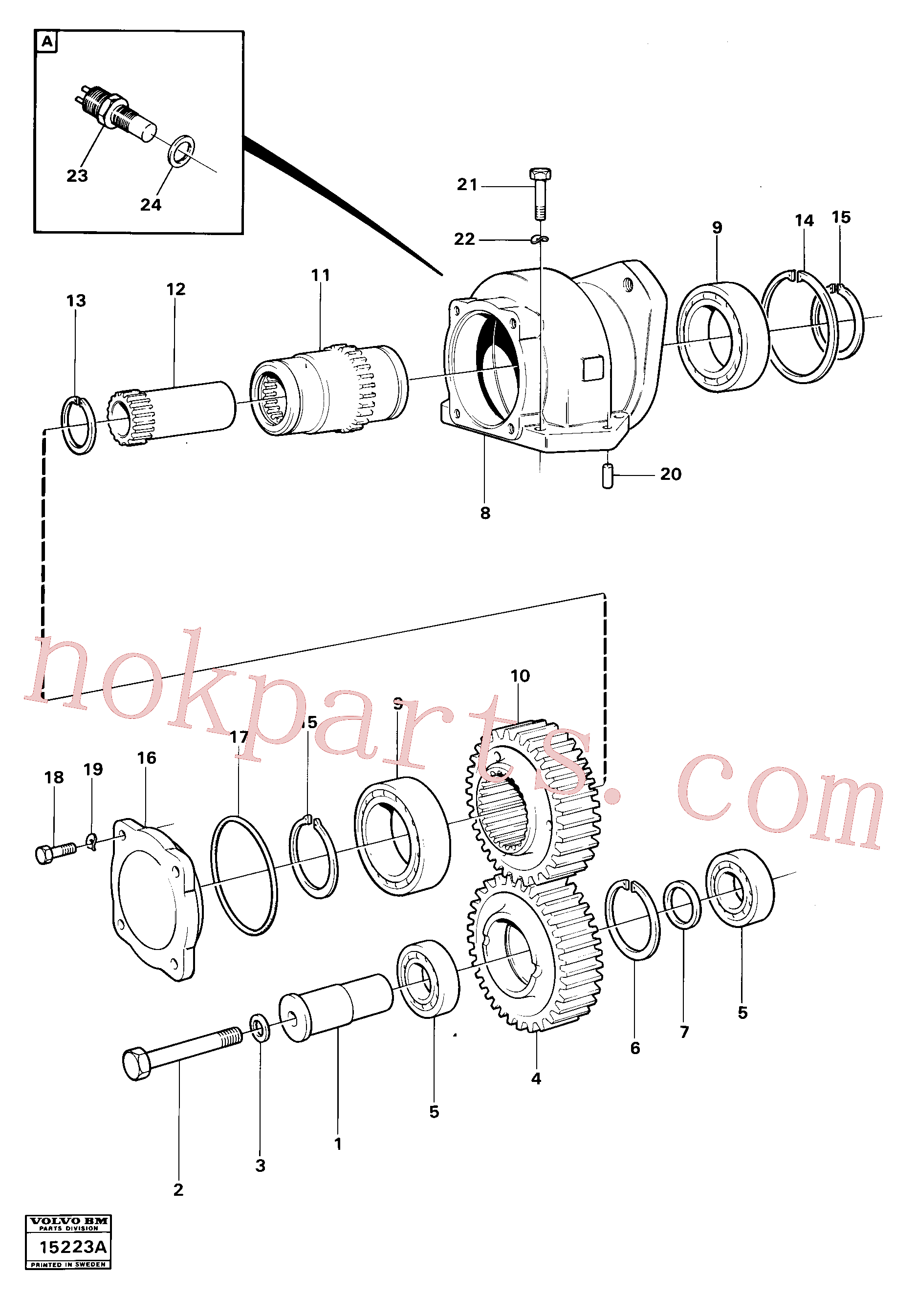 VOE914528 for Volvo Charging oil-pump drive ht -4525(15223A assembly)