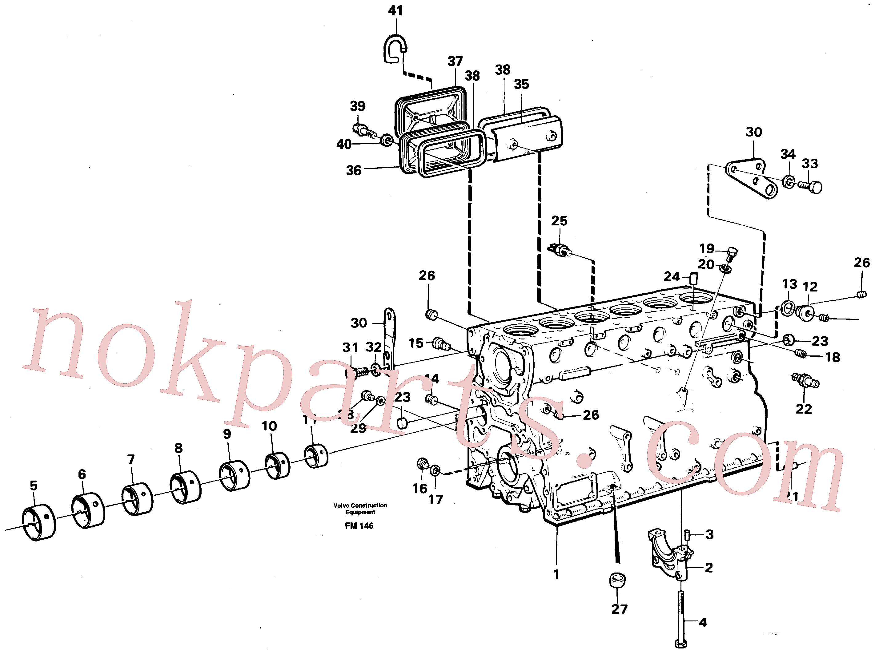 China Made VOE191171 Pin parts for Volvo Excavator