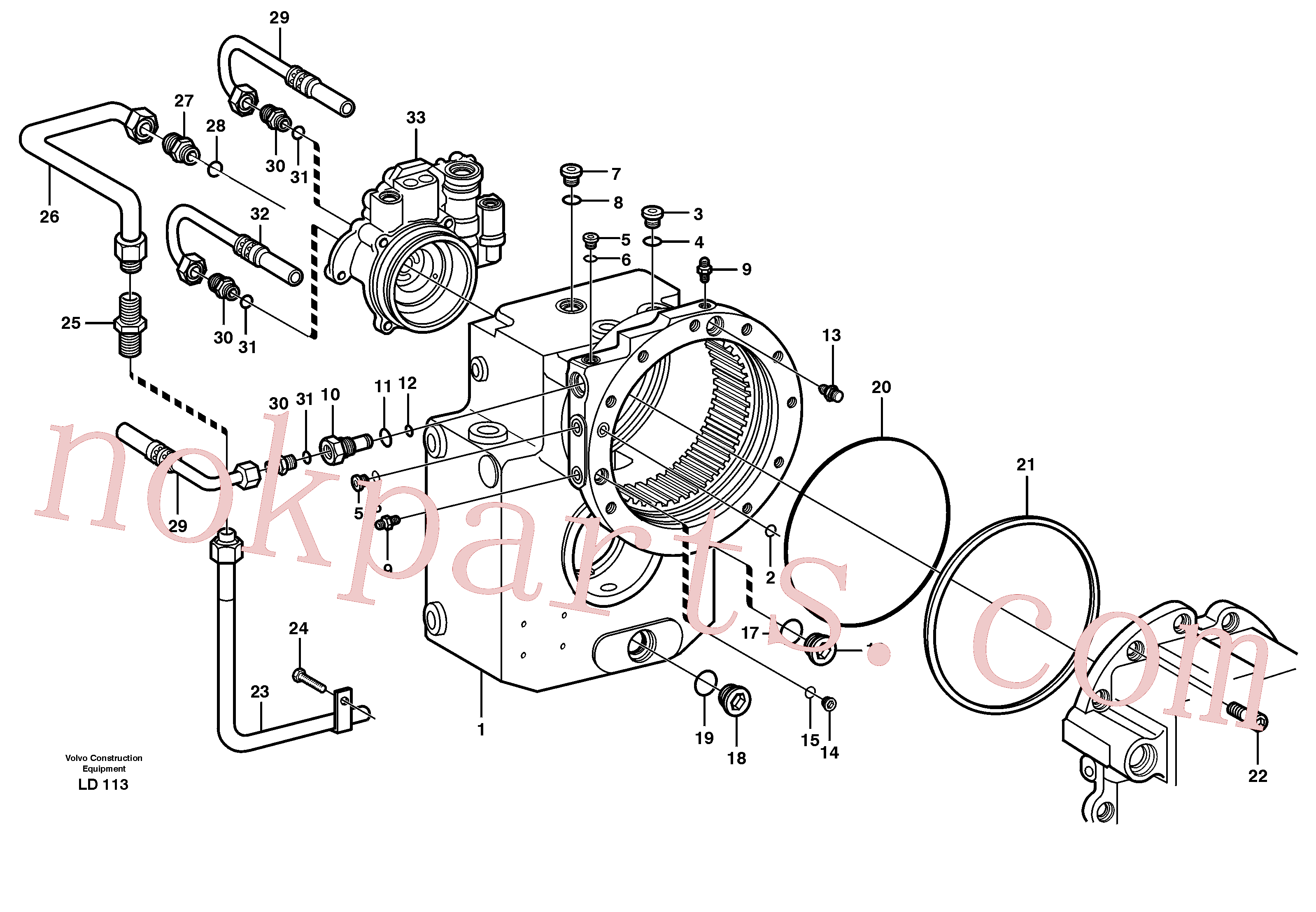 SA8220-03600 for Volvo Rear axle, Gear box(LD113 assembly)